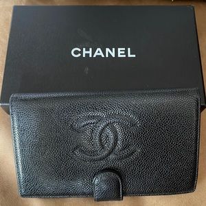 Chanel Timeless Caviar CC French Wallet